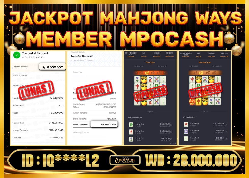 MPOCASH JACKPOT MAHJONG WAYS